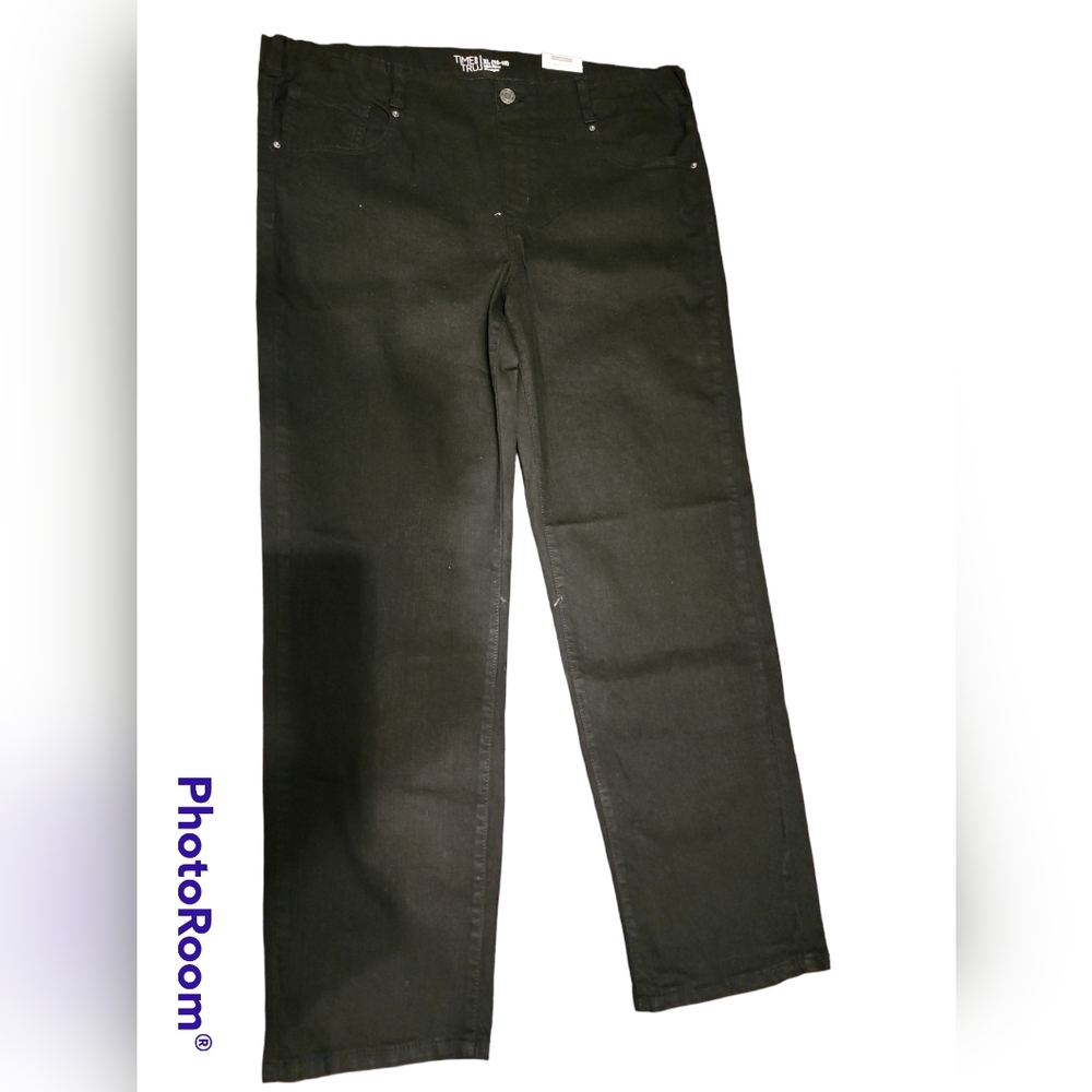 mid - rise straight jeans